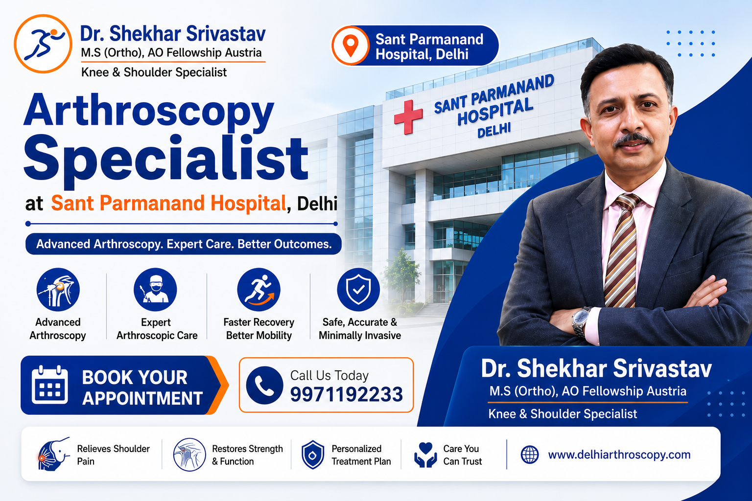 Arthroscopy Specialist in Sant Parmanand Hospital