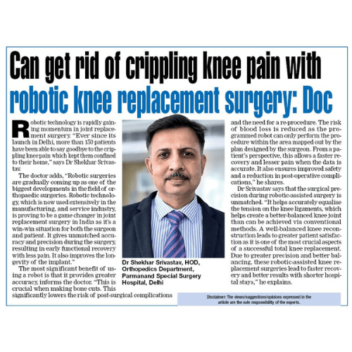 Robotic Knee Replacement Surgery by Doctor Shekhar Srivastav
