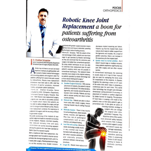 Robotic Knee Joint Replacement