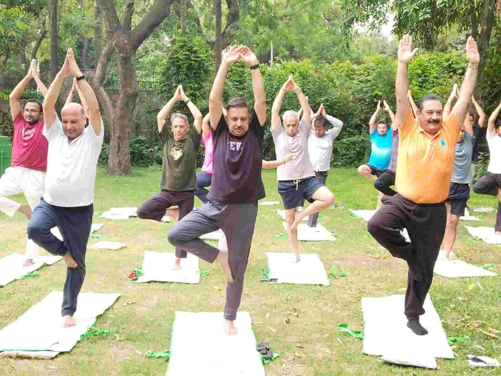 Yoga day of Dr. Shekhar Srivastav